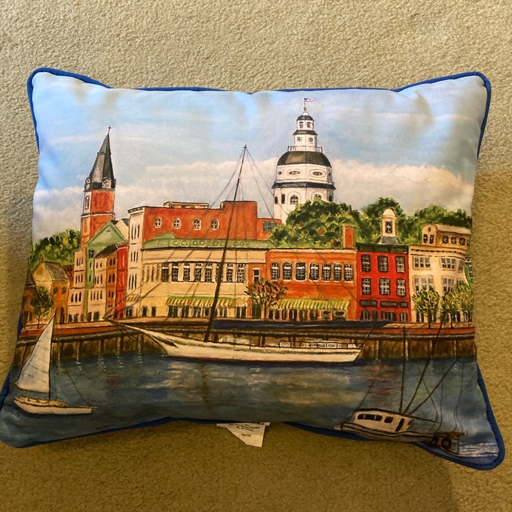 Betsy Drake Interiors *Annapolis Maryland* Indoor/Outdoor Throw Pillow